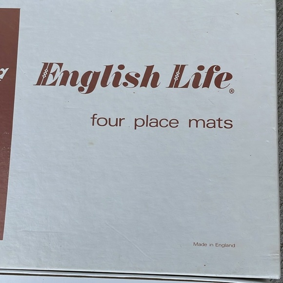 NIB vintage English Life placemats cork Strawberries 4 wipeable - Picture 3 of 4